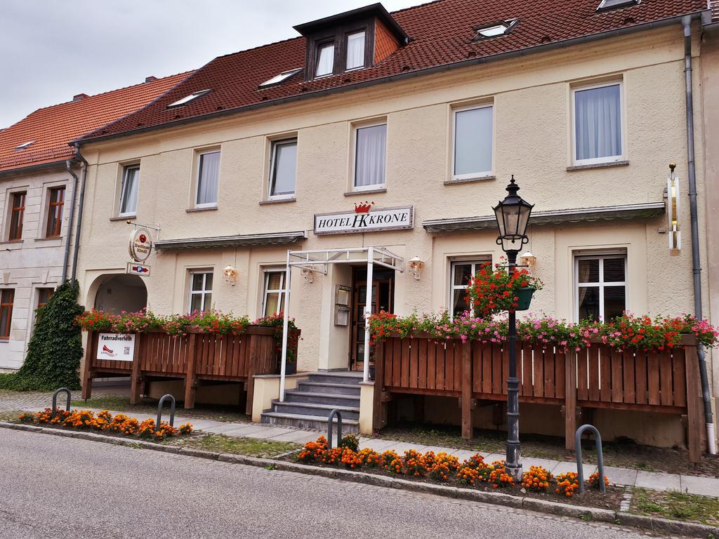 Hotel Krone Lindow Exterior foto
